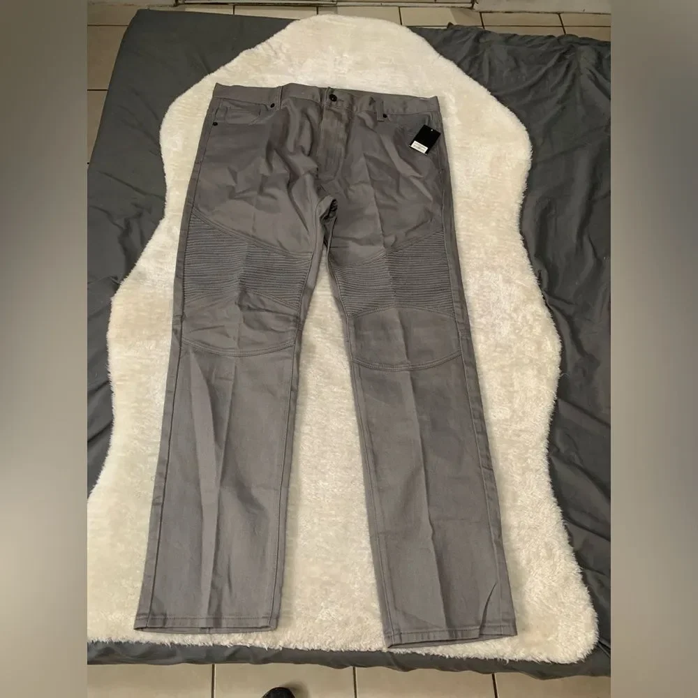 New Southpole Mens Slim Straight Gray‎ Denim Jeans Size 42x34 Pants